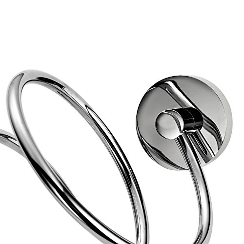 Rovate® Chrom Fönhalter Edelstahl Haartrocknerhalter Halter für Ihre Fön Bad - 5