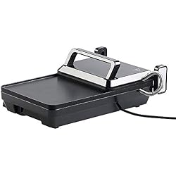 Grille-viande & plancha électrique de table 2 en 1, 2000 W [Rosenstein & Söhne]