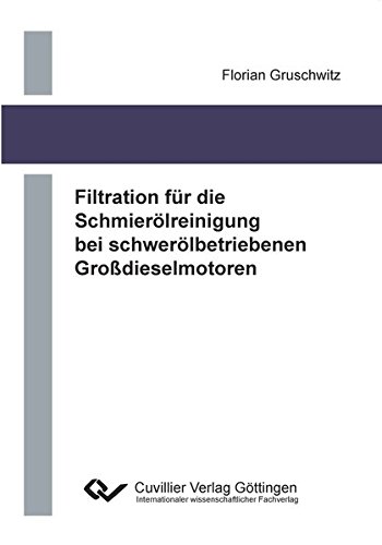 Preisvergleich Produktbild Filtration für die Schmierölreinigung bei schwerölbetriebenen Großdieselmotoren