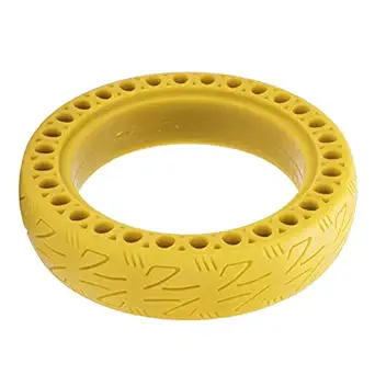 Non Pneumatic Tire, 8.5x2.125 Explosion Proof Anti Vibration Balance Bicycle Tyre for 9 Nano Type(yellow)
