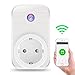 Produktbild Smart Steckdose Socket Intelligente WiFi Sockel mit Smartphone App Control und Unterstützung Remote / Timer Steuerung kompatibel mit IOS / Android / Alexa Echo von Elecrow