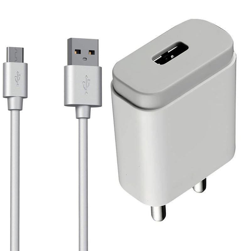 12Watt 2.4Amp Fast Charger | Compatible for Xiaomi Redmi Note 5 Plus & All Xiaomi Mobiles Wall Charging Adapter | with 25W USB Data Cable 1M | Pack of Two.