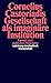 Gesellschaft als imaginäre Institution: Entwurf einer politischen Philosophie (suhrkamp taschenbuch wissenschaft) by