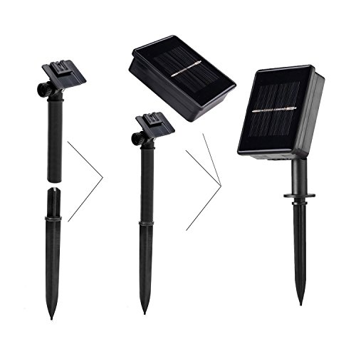 Tily Solar Gartenkugeln Lichterkette, 30er LED 6,4 Meter Garten Globe Kristall Lichterkette Außen Solar Kugel Beleuchtung für Party, Weihnachten, Outdoor, Hochzeit, Fest Deko (Weiß) - 7