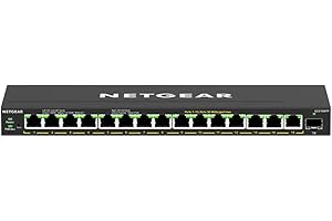 NETGEAR 16-Port PoE Gigabit Ethernet Plus Switch (GS316EPP) - Managed With 15 X PoE+ @ 231W, 1 X 1G SFP Port, Desktop/Wall Mount
