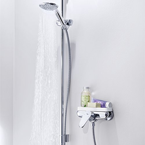 Grohe Euphoria 110, Brausestangenset 600mm, 3 Strahlarten Champagne, variables oberes Bohrloch zur Befestigung, chrom - 4