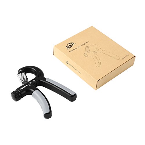 HiHiLL Handtrainer Fitness Fingertrainer Fingerhantel einstellbar 20-88Lbs (10-40kg) Griff-Verstärker für die Entwicklung der Hand- und Unterarmmuskulatur - 7