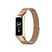 Produktbild bloatboy Milanese Magnetic Uhrenarmband + Metallrahmen Handschlaufe für Samsung Galaxy Fit-e Band R375 Watch Ersatzarmband (Roségold)