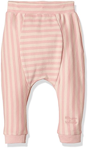 Little Green Radicals Baby-Girls Cloud Pink Jelly Bean Jogger Striped Trouser, Pink, 9-12 Months