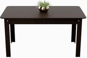 Somnia Descanso - Mesa Extensible de Comedor o Salón, Modelo Emil, Robusta y Funcional, Color Wengué, Medidas: 140-184 cm (Largo) x 80 cm (Ancho) x 74 cm (Alto)