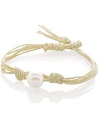 Misaki QCUBWAVE - Pulsera de mujer de latón, 19 cm