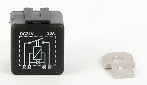 Relay 24V, Normally Open, 20A, with Diode, with Bracket, Reversed Pinning (see pictures), Package unit: 10