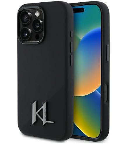 CG MOBILE Karl Lagerfeld Hülle Für IPhone 16 Pro Max – Weißes Hardcase Mit Metalldesign