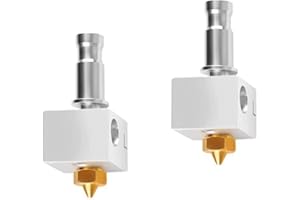 Cavabien Impresora 3D para Anycubi Kobra Neo Hot End Bloque de calefacción con boquilla para garganta, cabezal de impresión de actualización (2 kit)