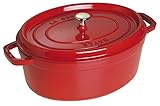 Staub 1103706 Cocotte Ovale Cerise 37 cm
