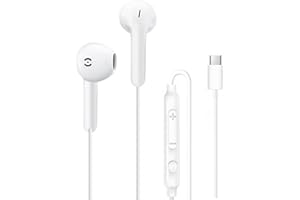 MAS CARNEY Cuffie USB C TH9, Auricolari con filo usbc con mic, Auricolari tipo c compatibili con iPhone 15 16 17 iPad, Samsung Galaxy S25 S24 A53, Pixel, Xiaomi, Huawei Honor, Oppo, Vivo