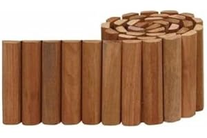 ROG GARDEN-LINE Rasenkante aus Bangkirai Hartholz 180 x 20 cm Rollboarder Beetumrandung