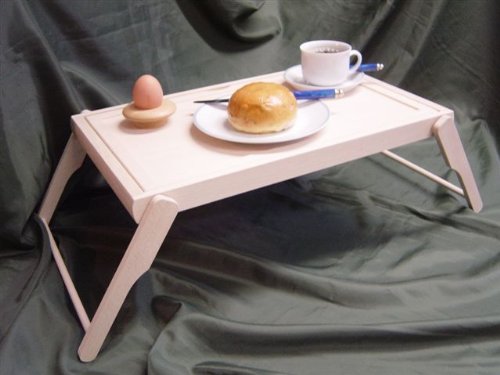 Bett-Tablett mit Buchhalter / Laptoptisch – Buche natur - 3