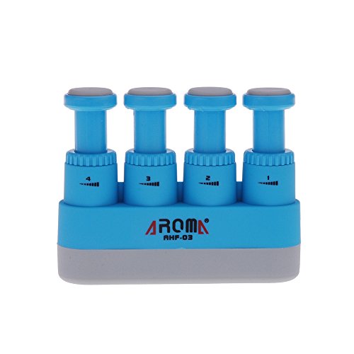 Preisvergleich Produktbild Design61 Fingertrainer Handmuskeltrainer verstellbare Widerstandskraft in Blau