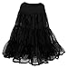 Produktbild Gazechimp Langer Schwarzer 3 Lage Tüllrock Ballkleid Petticoat Tutu Unterrock