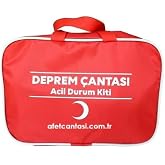 İlk Yardım Kiti 33 Par&ccedil;a Deprem Afet &Ccedil;antası Acil Durum Seti ERK