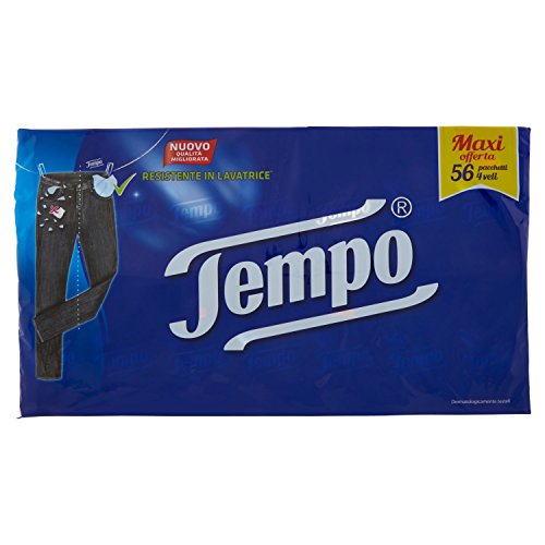 Tempo pañuelos Classic - 4 capas - 6 Paquetes de 56 paquetes (336 pacchetti Total)