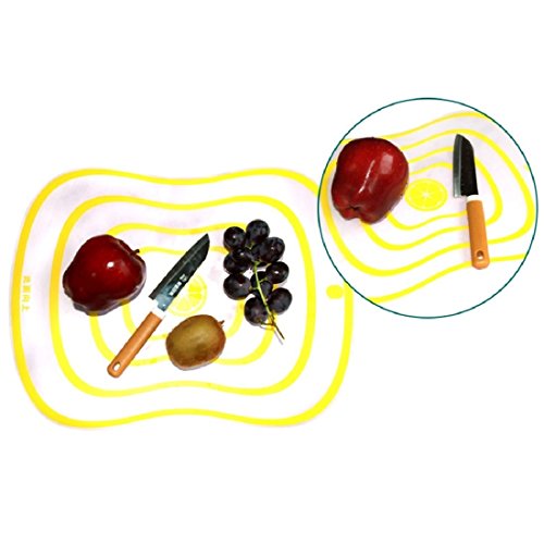 2Pcs Küche mattiert rutschfeste Plastik Schneidbretter Lebensmittel Schnitt Hacken Block Praktische Werkzeuge - 5