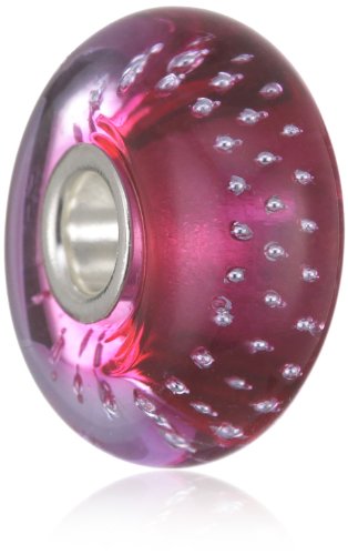 Trollbeads Silberne Spur, Pink/Rot TGLBE-10240