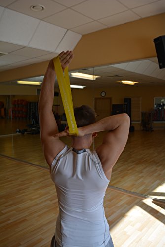 SmartSportStudio ★ 4er Set Premium Therabänder / Fitnessbänder / Widerstandsbänder / Gymnastikbänder / Trainingsbänder / Loop Resistance Bands ★ jetzt 30% stärker ★ mit Transportbeutel und deutscher Übungsanleitung ★ aus 100% Naturlatex ★ Ideal für Reha, Physiotherapie, Pilates, Yoga, Crossfit u.v.m. ★ Workout Zuhause und Training im Freien - 9