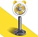 Produktbild Tisch Fan-Mini USB Schreibtisch Fan-Portable Fan-Schule Büro Küche Student Geschenke Outdoor Sport Camping Ausrüstung Blau/Grau/Pink/Weiß (Color : Grau)