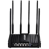 AFOUNDRY Dual Band Wireless AC Gigabit Router,6 External Antennas,Three Processors,Metal Computer WiFi N Router Used in Home,Enterprise,Villas