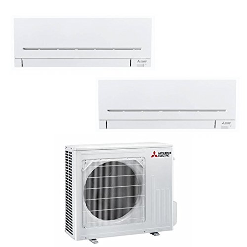 Mitsubishi MSBWKDUAL003 Dualsplit Plus Line Msz-Ap25+Msz-Ap35 9K+12K Btu, R32, White