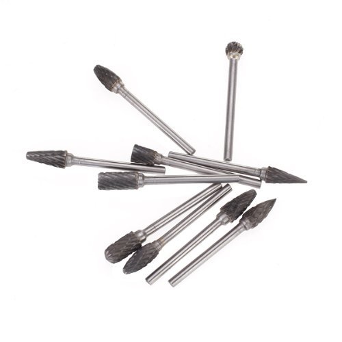 Preisvergleich Produktbild 10pcs SCHAFTFRaeSER Tungsten Stahl YG8 Fraeser 6mm Kopfdurchmesser