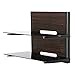Produktbild Black Friday!Fenge 2 Tier Wood Av Shelf Component Wall Mount with Tempered Glass Shelf for Dvd/xbox One/ps4/tv Component by Fenge