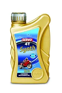 Servo 4T Synth 10W-30 API SM Engine Oil with Synthetic Chemistry for Bikes and Scooters (1 L)