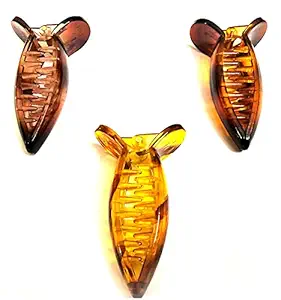 BHARATGAURAV - Hair Accessories Womens Medium-Size Imported Acrylic Material Butterfly Hair Clips (Multicolor) - Pack of 3 Pc