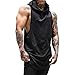 Produktbild MEIbax Herren Fitness-Top Fitness Tank Muscle Mesh Weste Hoodie ärmelloses Unterhemd Basic Einfarbige Kurzarm T-Shirt Hedging Slim Fit Bluse