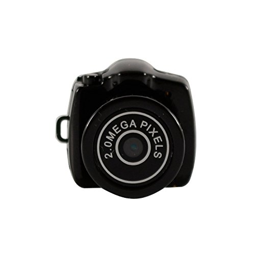 Dizaul Mini Spionagekamera ● 32GB MicroSD ● Aufnahmefunktion – Schlüsselanhänger – Miniatur Spiegelreflex-Kamera – Schwarz - 2