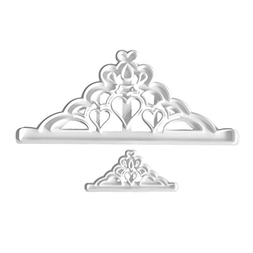 Gazechimp Backzubehör Set Keks Ausstecher Kuchen Plätzchen Ausstecherform - 2pcs Krone, 21x9.2cm