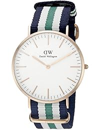 Daniel Wellington 0108DW - Reloj con correa de cadena y acero para mujer, color blanco / gris