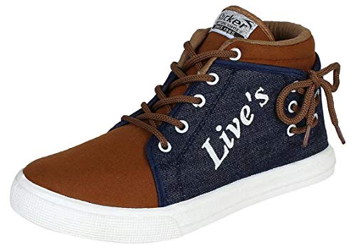 Maddy Super Casual Denim Blue Sports Sneaker's for Men's (10 UK/India)