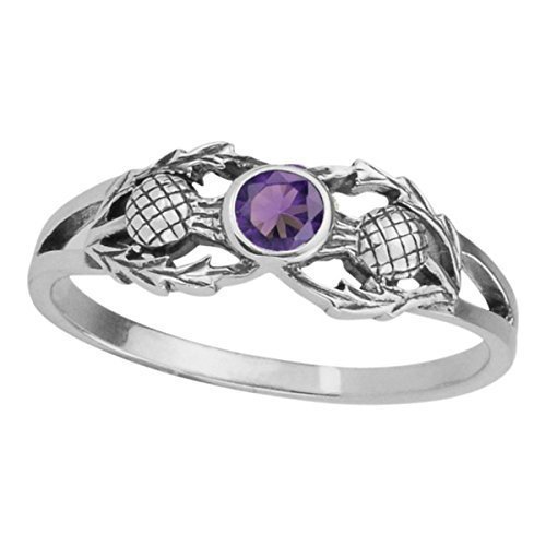 SCOTTISH THISTLE SILBER RING