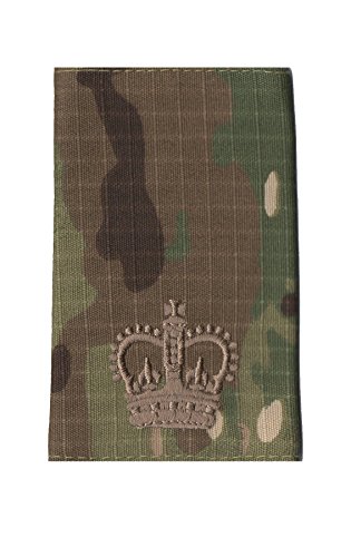 CL DistributionPair Of Bronze on Multicam/MTP WO2 Sergeant Major Rank Slides (Multi Terrain Pattern