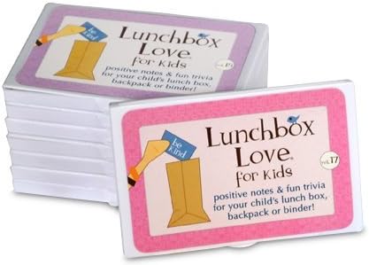 Lunchbox Love Notes for Kids by Say Please. 96 positive lunch notes and fun trivia for your child's school lunchbox, backpack, or binder. (Volumes 17-24)