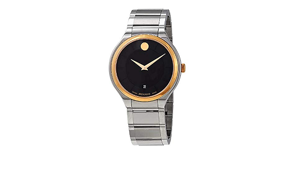 Movado Quadro Black Dial Men's Watch 