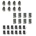 Produktbild Wandhaken selbstklebend (28 tlg) - Wasserdicht edelstahl Wandhaken für Schmuck,Küche,Bad - Haken Größe runde 3,5 cm, quadratische 4,7 cm, kleine quadratische 2,5 cm