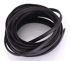 Automaze Car Door Edge Guard Weatherstrip Anti-Shock Scratch Resistant Sealing Beading Bidding Strip(5 Meters, U Type, Black)