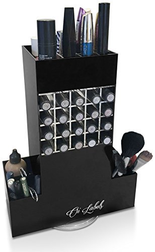 Oi labelstm drehbar klar Acryl Make-up Lippenstift/Kosmetik/Schmuck/Nagellack Organizer Display Ständer (mit hochwertigen 3 mm Acryl).