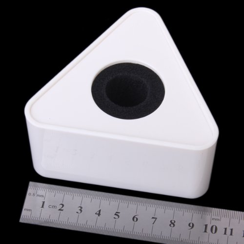 ABS Injection Molding Triangular Microphone Station Logo -Weiss
