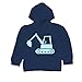 Inda-Bayi Baby-Toddler-Kids Heavy Cotton Hoodie T-shirt - digger